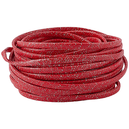10M Folding Glitter PU Leather Cord OCOR-GF0004-11C-1