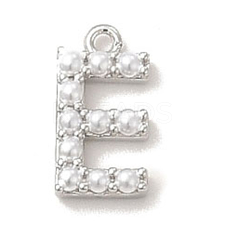 Plastic Imitation Pearl Pendants KK-P230-17P-E-1