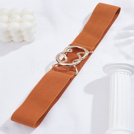 1Pc Polyester Elastic Corset Belts with Alloy Ring Buckle AJEW-LP0007-41C-1