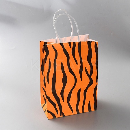 Rectangle Animal Print Paper Gift Bags ABAG-TAC0006-42F-1