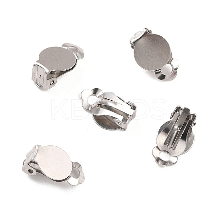 Non-Tarnish 316 Stainless Steel Clip-on Earring Fibdings LS-X-STAS-I187-04A-P-1