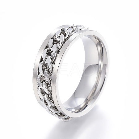 Tarnish Resistant 304 Stainless Steel Wide Band Rings LS-RJEW-G084-04P-20mm-1