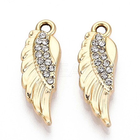 Alloy Rhinestone Pendants PALLOY-T090-55KCG-1