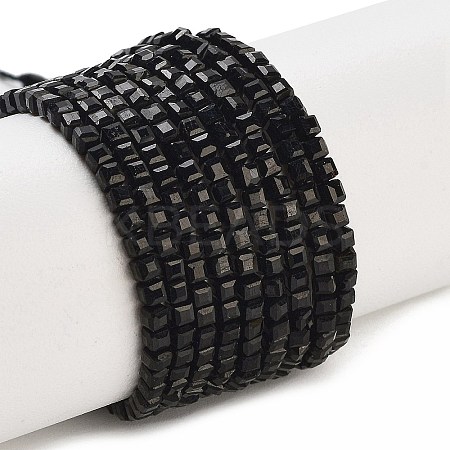 Natural Black Tourmaline Beads Strands G-H042-B21-01-1