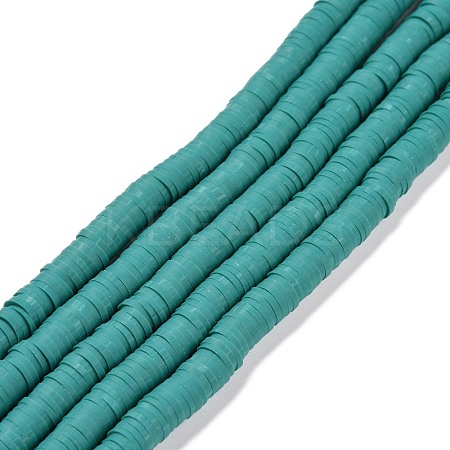 Handmade Polymer Clay Beads Strands CLAY-R089-6mm-Q107-1