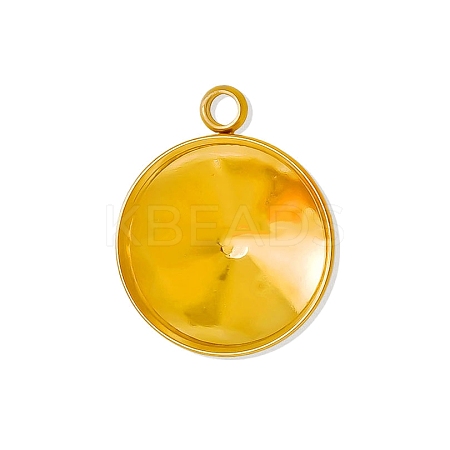 304 Stainless Steel Pendant Cabochon Settings PW-WG002AB-11-1