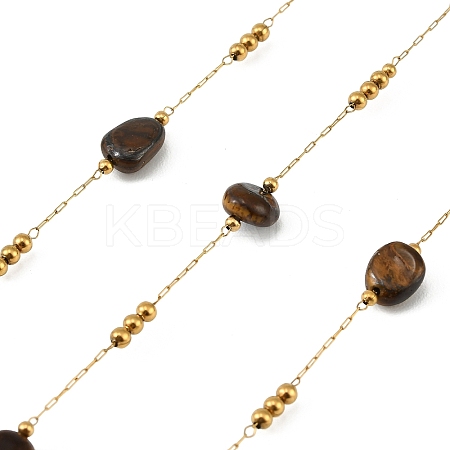 Handmade 316 Stainless Steel Nuggets Link Chains CHS-G051-01G-09-1