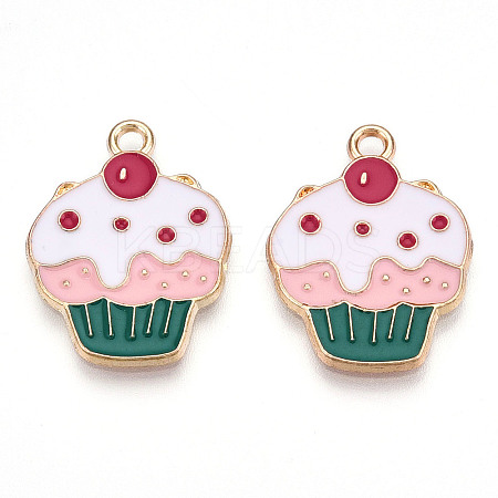 Eco-Friendly Alloy Enamel Pendants ENAM-Q437-017-NR-1