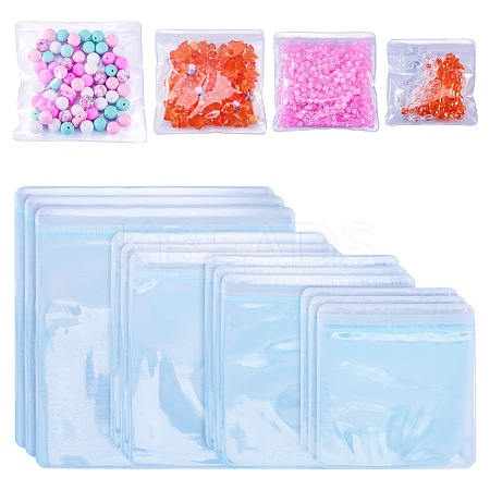 20Pcs 4 Styles Transparent PVC Anti Oxidation Resealable Bags AJEW-TA0002-40A-1