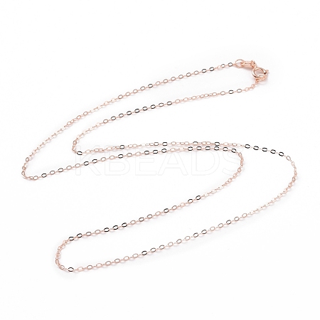 925 Sterling Silver Cable Chains Necklace for Women STER-I021-05RG-1
