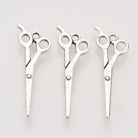 Tibetan Style Alloy Pendants TIBEP-T009-19AS-RS-1