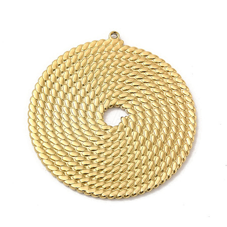 Manual Polishing 304 Stainless Steel Pendants STAS-P335-46G-1