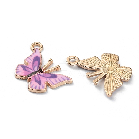 Alloy Enamel Printed Pendants ENAM-CJC0006-66C-1