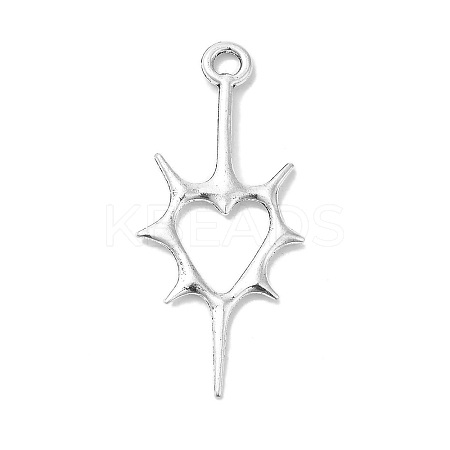 Tibetan Style Alloy Pendants PALLOY-O002-06B-AS-1