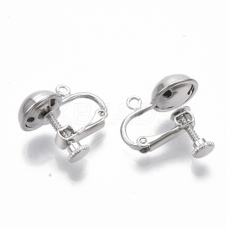 Brass Screw On Clip Earring Converter LS-X-KK-T051-43P-NF-1