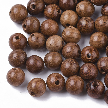 Natural Wood Beads WOOD-S666-6mm-01-1
