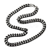 10MM 304 Stainless Steel Cuban Link Chain Necklaces NJEW-C099-04A-02-4