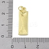 Brass Micro Pave Clear Cubic Zirconia Pendants KK-P266-06G-C-3
