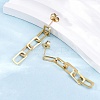 304 Stainless Steel Chain Dangle Stud Earrings for Women EJEW-Q781-30G-1