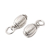 Sports Brass Charms KK-A289-04A-P-2