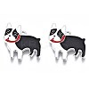 Rack Plating Alloy Enamel Pendants PALLOY-T075-161-1