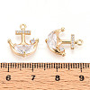 Brass Micro Pave Cubic Zirconia Pendants KK-N267-03A-G-3
