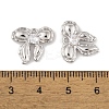 Brass Micro Pave Clear Cubic Zirconia Pendants KK-L212-05P-3