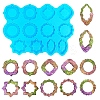 Rhombus & Star & Oval Shape DIY Pendant Silicone Molds DIY-M048-05-1