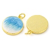 Brass Enamel Pendants KK-S401-07G-2