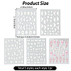 5Pcs 5 Styles Flower & Butterfly PET Nail Art Stickers MRMJ-SP0001-16-2