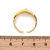 Brass Micro Pave Clear Cubic Zirconia Cuff Rings for Women RJEW-U043-14G-5