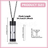 1Pc Column Glass Urn Ashes Necklaces NJEW-DR0001-05EB-2