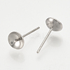 Non-Tarnish 304 Stainless Steel Stud Earring Findings LS-X-STAS-T019-6-2
