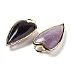 Natural Amethyst Pendants G-K347-01G-03-2
