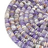 Frosted Natural Amethyst Beads Strands G-K389-C25-01-3