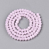 Glass Beads Strands EGLA-A044-J4mm-D02-3