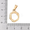 304 Stainless Steel Pendants LS-STAS-F235-01G-O-3