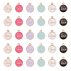 Alloy Pendants fore Enamel ENAM-CJ0001-32-5