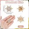 10Pcs Alloy Rhinestone Lapel Pin Backs for Backpack Clothes JEWB-HY0001-63LG-2