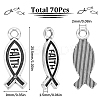 70Pcs Zinc Tibetan Style Alloy Pendant FIND-SC0006-28-2