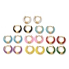 Ion Plating(IP) Enamel Hoop Earrings EJEW-G344-02G-4