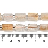 Natural Yellow Quartz Beads Strands G-G162-D07-01-5