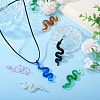 6Pcs 6 Colors Handmade Lampwork Big Pendants LAMP-TA0001-71-6