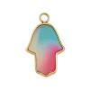 304 Stainless Steel Enamel Pendants STAS-P377-11G-B-1