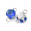 304 Stainless Steel Micro Pave Cubic Zirconia Connector Charms STAS-H240-50P-09-2