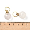 Natural Rose Quartz Openable Perfume Bottle Pendants G-A026-02B-01-3