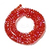 Electroplate Transparent Glass Beads Strands EGLA-A035-T3mm-L01-2