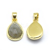 Natural Labradorite Pendants G-O176J-07G-2