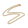 201 Stainless Steel Box Chain Necklace for Men Women LS-NJEW-P268-A42-2X5-1