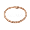 304 Stainless Steel Mesh Chain Bracelets for Women Men BJEW-Z087-19RG-4
